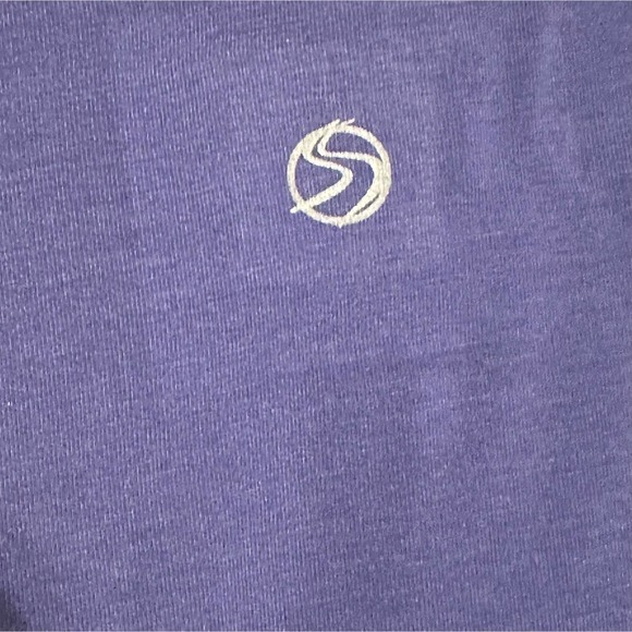 Athletika Couture Lavender Crew Neck Crop Top "Never Settle" Sz M - Picture 3 of 4